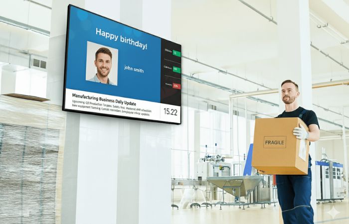 ips smart display for delivery service